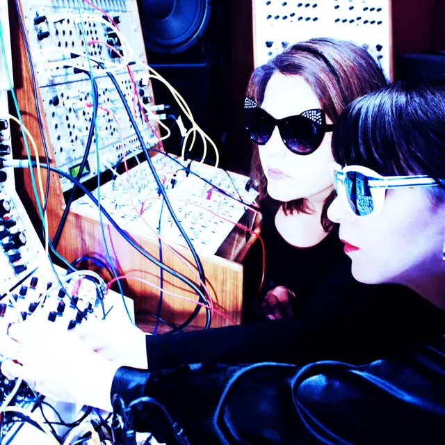 Almost Honey at work with analogue synthesisers